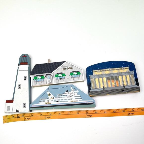 Vintage 1993-1998 Cape May & National Treasures Shelf Sitters by The Cat's Meow - Picture 11 of 12